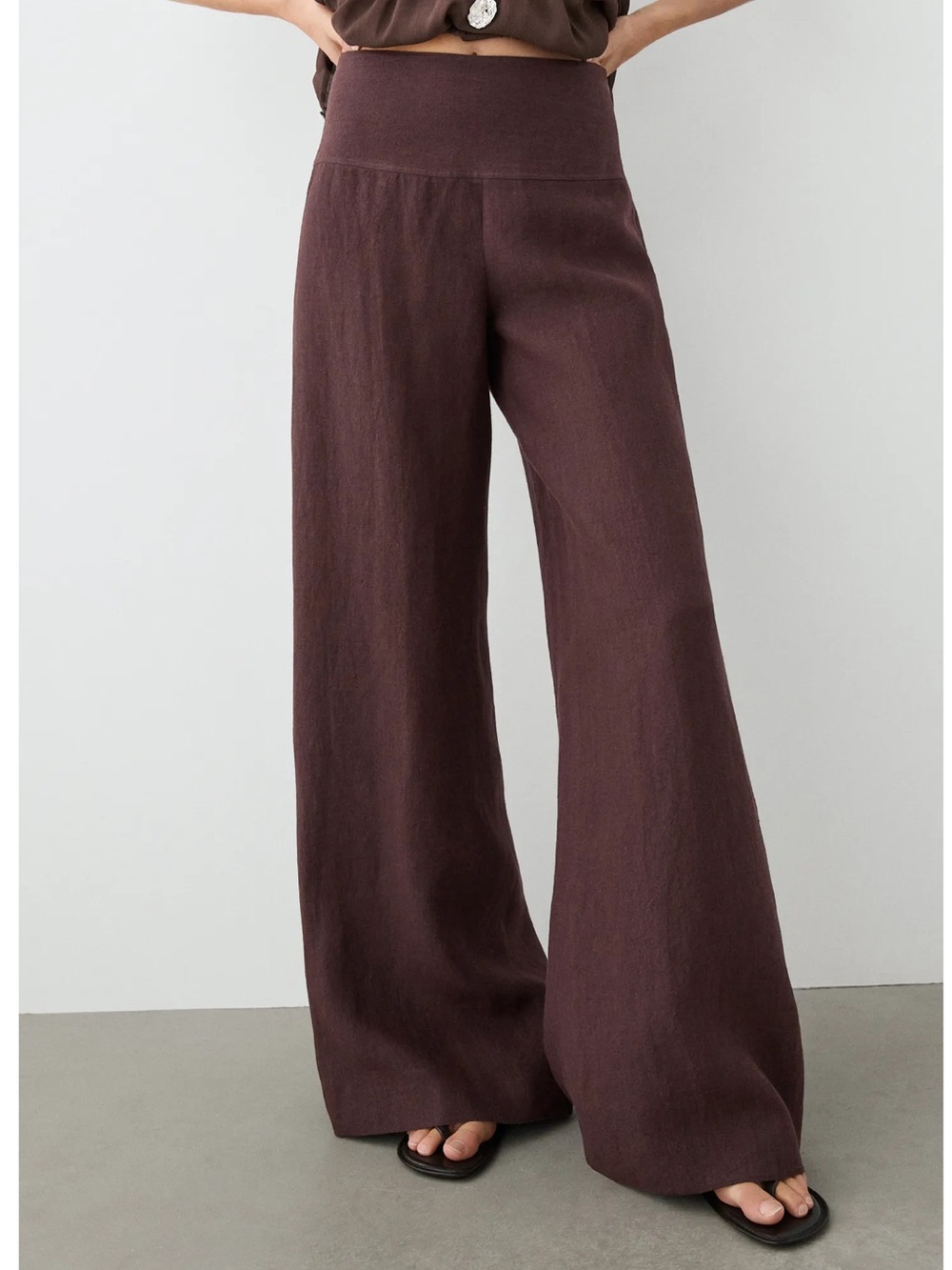 Milio Milano High-Waist Wide-Leg pants NWT size M/L